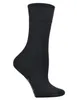 Socks Hosiery Yomandamor Women's Bamboo Seamless Crew Dress Black Socks 5 Pairs L Size 231215