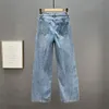 Kvinnor jeans jeans ihopkopplade med strass överdimensionerade byxor y2k street kläder 90 -talet kvinnor vår harajuku kvinnors grunge urban 231214