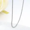 35 cm-70 cm 925 Sterling Zilveren Cirkel Rolo Ketting Vrouwen Meisje Italië Mannen Sieraden kolye collares collier ketting sieraden3442