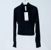 LU-1 Definieren Sie Jacke mit Rundhalsausschnitt, Lu2, klassische Yoga-Outfits, Weste, Lu1, Oberteil, gerafft, Fitness, Fitnessstudio, Sport, Damen, Trainingskleidung, dick, warm, Scuba