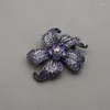 Brooches Medieval Jewelry Heavy Violet Gradient Gemstone Brooch