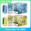 Original Fluum Box TN 15000 Puffs Disposable Vape Pen Pods E Cigarette 0/2/3/5% Nic With 650mAh Rechargeable Battery Mesh Coil 23ml Prefilled Pod Bar PK Randm Digital Bang