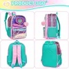 Rucksäcke Meetbeliefy Rucksack für Mädchen und Kinder, transparente Büchertasche für Grundschüler im Kindergarten, große Reisetasche mit Lunchbox 231214