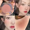 赤面Joocyee Amber Blush Palette Long Lasting Easy Color Face Cheeks Natural3次元の明るい肌のトーンブラッシュメイク231214