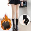 Women's Leggings Lolita Winter Warm Pantyhose Women Sexy Fleece Tights Thermal Stockings Velvet High Waist Elastic Thick Socks Female Leggings 231215