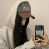 Cappellini da baseball Lettera retrò Kpop Facile da abbinare Uomo Donna Cappelli da baseball Colore cotone Streetwear Imitazione pelle di corna Sport