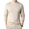 Mens Sweaters Sweater Katı Lake Düz Yaka Yasalı İnce Fit Moda iç çamaşırı boyutu m ila 4xl giyim 231214