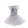 Robes de fille Robe Tutu de clown gris pour filles Carnaval Fille Joker Cosplay Tulle Tenue Enfants Fête Vêtements Effrayants Costume d'Halloween pour enfants 231214