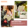 Decoratieve Bloemen 4 Stuks Palmblad Decoratie Nomes Decoraties Kerst Droge Bladeren Slaapkamer Houten Kerst