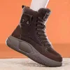 Boots Female Thick Bottom Cotton Shoes Winter Padded High-top Sneakers Soft Casual Warm Snow Sapatilha Feminina