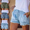 Kvinnors shorts hög midja shorts jeans storlek sommar kvinnors denim shorts stor storlek xxl för kvinnor korta byxor kvinnor stora sizel231215