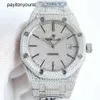 Часы Audemar Pigue AP Diamond Watches Дорогие мужские часы с бриллиантами Ap Мужские часы Авто наручные часы 62oi Высококачественный механический механизм Piglet Uhr Bust Down Montr