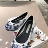 Modemeisjesschoen Blauwe bloemen overal bedrukt baby Sneakers Maat 26-35 Inclusief schoenendoosontwerper Kindprinsesschoenen Dec05