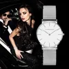 Hannah Martin Quartz Wrist Dress Women Watches Silver Armband Ladies Watch Rostless Steel Clock Casual Waterproof Watch Women 21278n