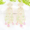 Boucles d'oreilles pendantes GODKI bohème paon Boucle D'oreille pour femmes fête de mariage Dubai bijoux de mariée Boucle D'oreille Femme