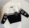 23SS Kids Designer Clothes Pullover Baby Boy Girl Sweaters Jumper Långärmad barn