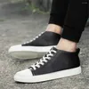 Stivali Numeri Piccoli Pelle Normale Caviglia Nera Uomo Bianca Sneakers Alte Scarpe Estive Uomo Sport Bascket Super Offerte XXW3