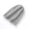 Berets Autumn And Winter Pure Cashmere Hat Men's Women's Hollow Double Layer Thin Casual Ear Protection Knitted Plush