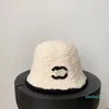 Beanie-Kaschmir-Designer-Mütze, modische Fischermütze, lässige, taillierte Hüte, Damen-Eimerhut im Herbst und Winter