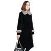 Women's Fur ZXRYXGS Temperament Elegant Black Spell Colors Faux Coat Fashion Jackets 2024 Mid Length Autumn Winte Stylish