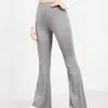 Women's Pants Women Wear Flared High Waisted Yoga For Slimming Stripe Tracksuit Color Legging Faux Leather Utility