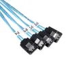 Nya bärbara datoradaptrar Laddare SAS SATA-kabel Mini-SAS SFF-8087 till 4 SATA-kabel Mini SAS 4I SFF8087 36P till 4 SATA 7P CABLE 12GBPS 50 cm Hårddata Data