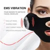 Ansiktsvårdsenheter Electric Mask EMS Microcourrent Vibration V-Shaped Chin Lyftning Dra åt Anti Wrinkle Skin Care Face Massage Instrument 231214