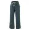 Jeans da donna per le donne 2023 pantaloni a gamba larga casual a vita alta moda solido chic flare denim giapponese Y2k abbigliamento femminile