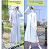 Altro abbigliamento TRVLWEGO Felpa stile lungo Felpa con cappuccio Estate Donna Corpo intero Protezione UV UPF50+ Giacca ad asciugatura rapida Abbigliamento da spiaggia con cappuccioL231215