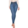 Jeans para mujer Cintura alta para mujer Butt Push Up Tobillo Longitud Pantalones Bolsillos Flaco Control de barriga Elasticidad colombiana 231215