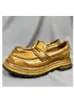 Stövlar Goodyear-Boots Men's Leather Shoes äkta tjock sula Casual Work Dress Retro British Men