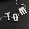 Pendentif Colliers Personnalisé Personnalisé Initial A-Z 26 Lettres Simple DIY Bijoux Cadeau D'anniversaire Pour Petite Amie