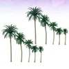Decoratieve Bloemen 10 stks/set Simulatie Kokospalm Model Plastic Mini Palm Landschap DIY Layout Props Microlandscape Decor Ecologisch Zand