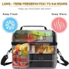 Insulated Thermal Bag Women Men Multifunctional 8L Cooler And Warm Keeping Lunch Box Leakproof Waterproof Black Y200429239I