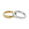 Обручальные кольца Японское текстурированное круглое простое кольцо из высококачественной стали, устойчивое к цвету, уличный хип-хоп, ювелирные аксессуары для мужчин 231214