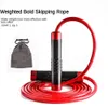 Jump Ropes Heavy Aluminum Rope Crossfit Fitness Sports PVC Bearing Skipping 231214