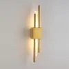 Wandlampen Modern Stijlvol Brons Goud En Zwart 50 Cm Pijp Led-lamp Voor Woonkamer Hal Gang Slaapkamer Schansen Lichtpunt3071