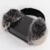 Ear Muffs Luxurious Women Winter 100% Natural Fox Fur Earmuffs Plush WARM