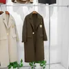 Casual Dresses Double-sided Cashmere Coat For Women's Mid Length High-end All Wool Woolen Over Knee