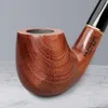 Pipa da fumo piegata a stelo lungo Churchwarden Gandalf in palissandro con accessori