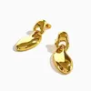 Dangle Earrings Minar Minimalist Metallic Irregular Water Drop Long For Women 18K Gold Silver PVD Plated Titanium Steel Earring