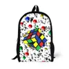 Borse per la scuola per la stampa del cubo magico per bambini mochila eleganti book book book adolescere book bookbag kids schoolbagsumka2952