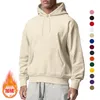 Men's Hoodies Autumn And Winter Sports Leisure Fashion Solid Color Woolen Sweater Pullover Round Neck Hoodie