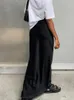 スカートスコートサテンスカート女性ハイウエストフィッシュテイルドレスエレガントな長いスカートファッションヴィンテージY2K秋のオフィスレディスカート231215