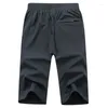 Heren Shorts Plus Size L-8XL 9XL Mannen Streetwear Casual Running Losse Sneldrogend Strand Jogger Sport 3/4 Broek