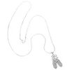 Pendentif Colliers Mode Cou Bijoux Collier Cristal Chaussure De Ballet Pour Les Femmes