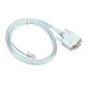 محولات الكمبيوتر المحمول الجديدة شحنات شحنات وحدة التحكم USB RJ45 CAT5 Ethernet إلى RS232 DB9 COM PORT Serial Female Routers Cable Cable Cable Blue