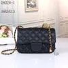 2023 CF All Caviar Patent Leather Bag Axel Bag Crossbody Bag Highend Womens Bag Versatile Style Luxury Brand Large Capacity Bag Mini TN Designer Bag Size