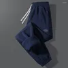 Pantaloni da uomo invernali da uomo con coulisse vita elastica spessa calda morbida peluche alla caviglia sport pantaloni lunghi da jogging pantaloni sportivi