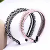 Diamond-studded Lace Chain Headband Fashion Full-drilled Striped Personality Raw Edge Fabric Hairpin For Woman